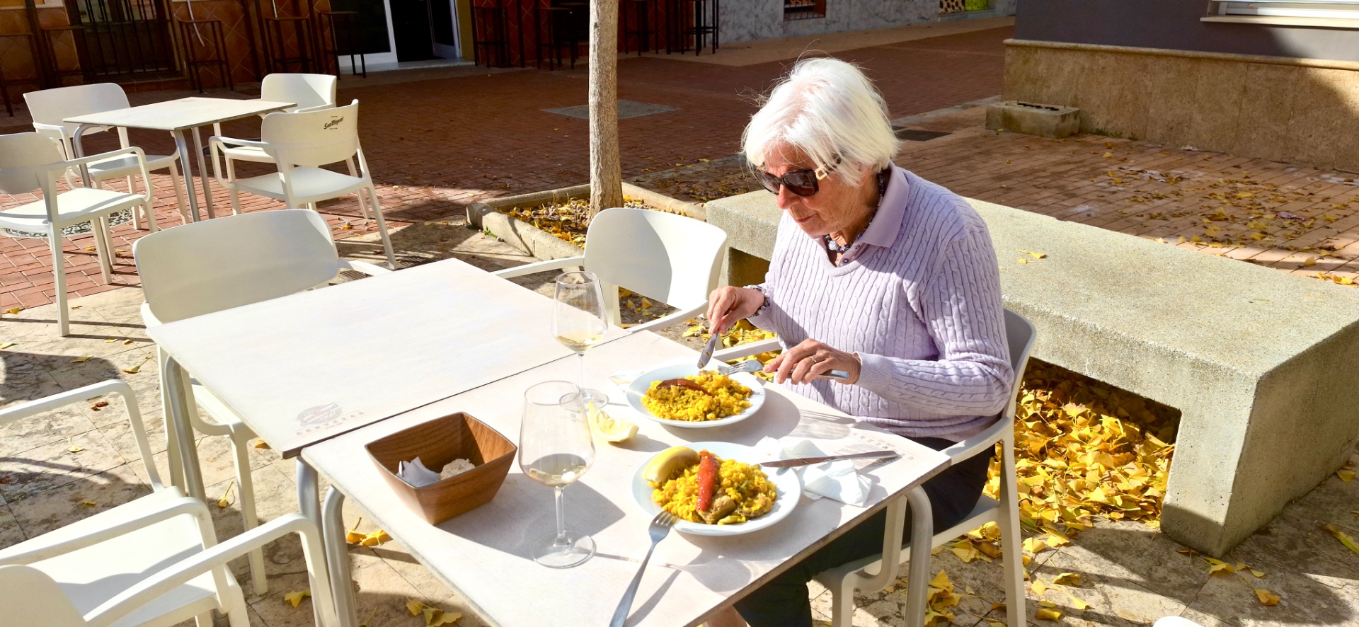 Lunch bij een typische Spaans restaurantje